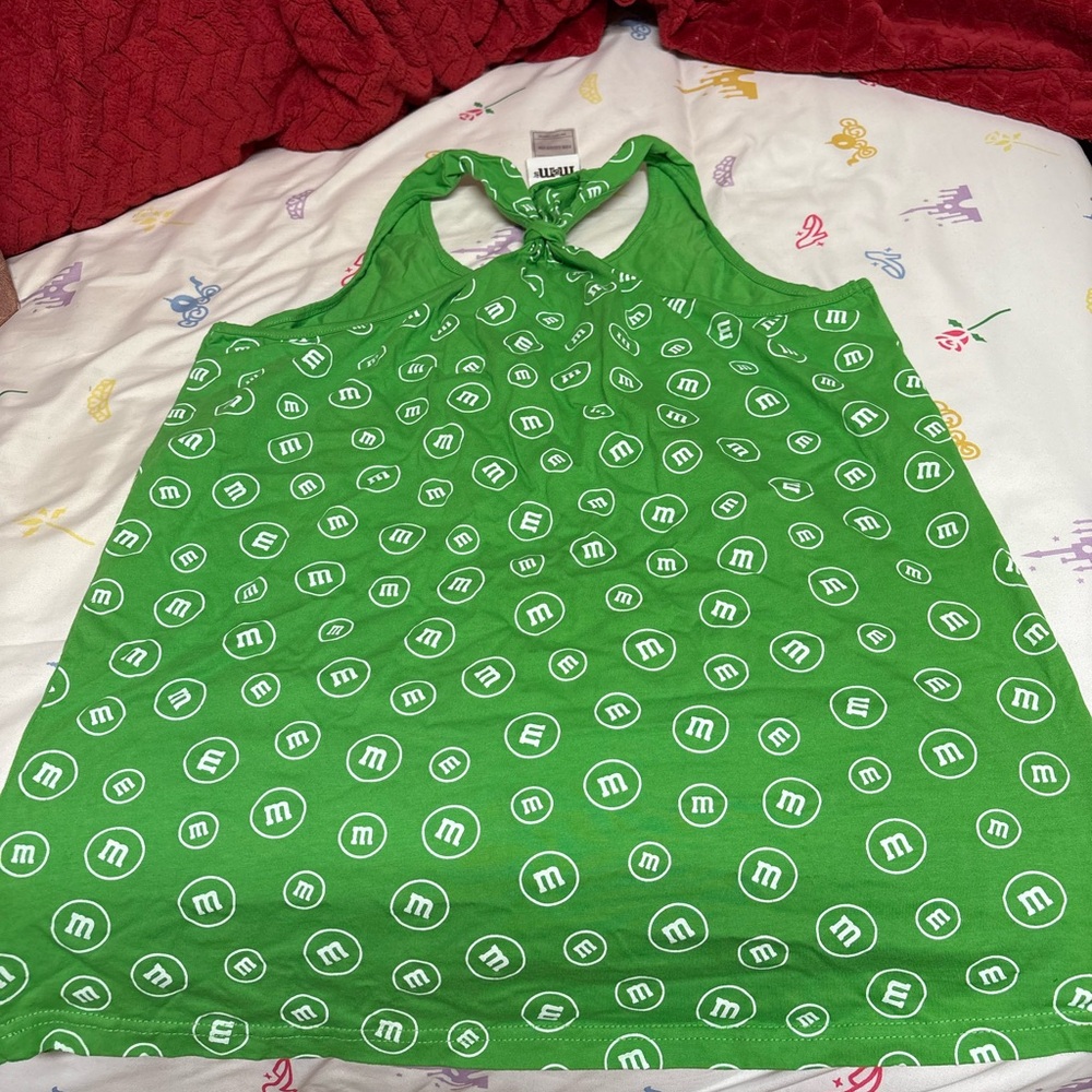Green M&M Pajamas Set - Picture 3 of 6